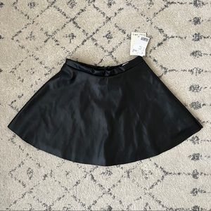 H&M Faux Leather Mini Skirt